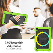 For Lenovo Tab M10 Plus 10.6 3rd Gen 2022 Silicone + PC Tablet Case(Black + Yellow Green)