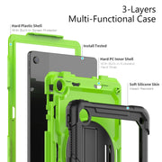For Lenovo Tab M10 Plus 10.6 3rd Gen 2022 Silicone + PC Tablet Case(Yellow Green + Black)