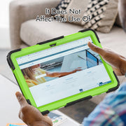 For Lenovo Tab M10 Plus 10.6 3rd Gen 2022 Silicone + PC Tablet Case(Yellow Green + Black)
