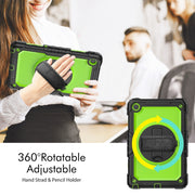 For Lenovo Tab M10 Plus 10.6 3rd Gen 2022 Silicone + PC Tablet Case(Yellow Green + Black)