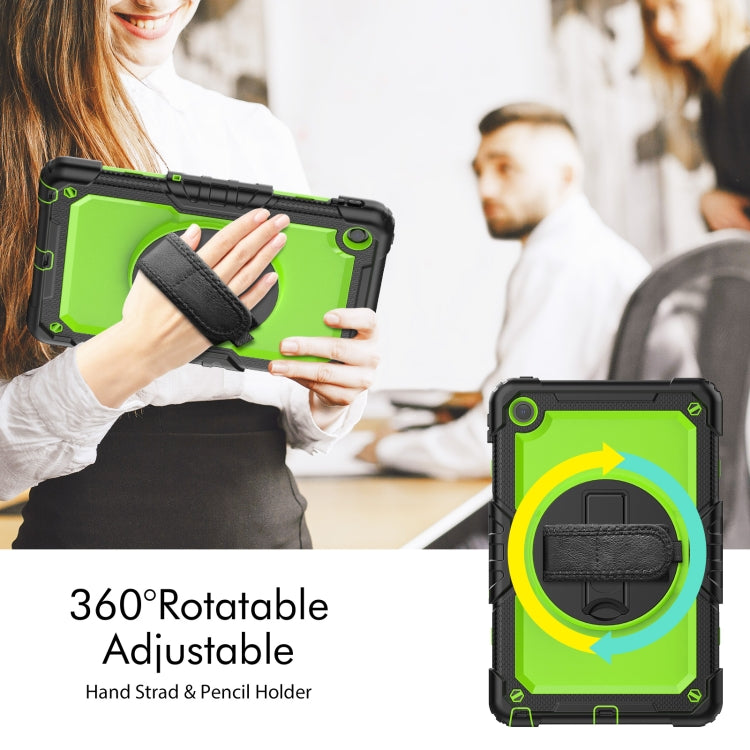 For Lenovo Tab M10 Plus 10.6 3rd Gen 2022 Silicone + PC Tablet Case(Yellow Green + Black)