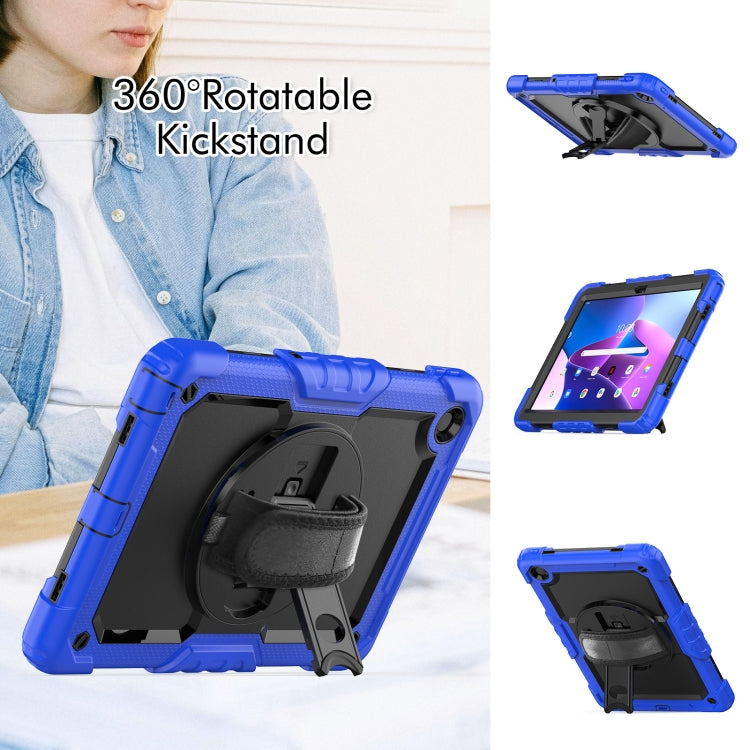 For Lenovo Tab M10 Plus 10.6 3rd Gen 2022 Silicone + PC Tablet Case(Black + Blue)