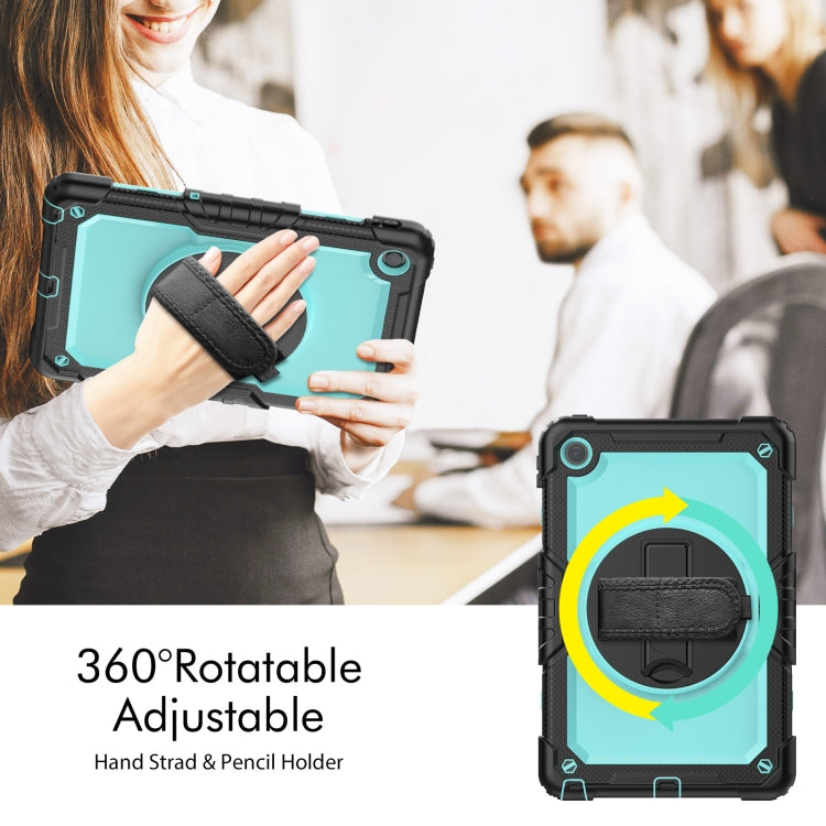 For Lenovo Tab M10 Plus 10.6 3rd Gen 2022 Silicone + PC Tablet Case(Light Blue + Black)