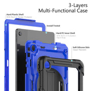 For Lenovo Tab M10 Plus 10.6 3rd Gen 2022 Silicone + PC Tablet Case(Blue + Black)