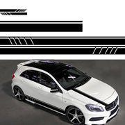 D-930 Lines Pattern Car Modified Decorative Sticker(Black)