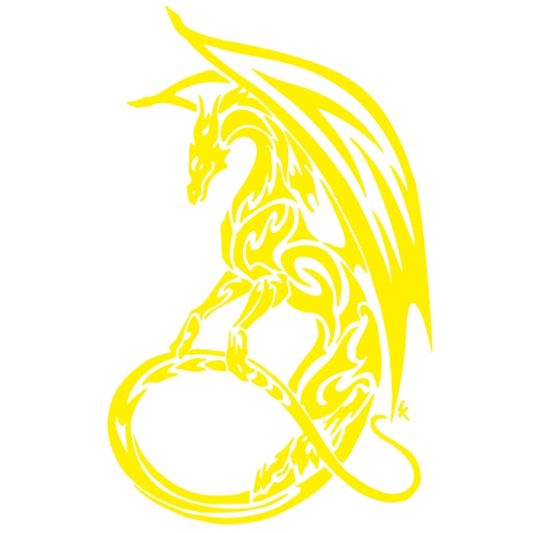 D-931 Pterosaur Pattern Car Modified Decorative Sticker(Yellow)