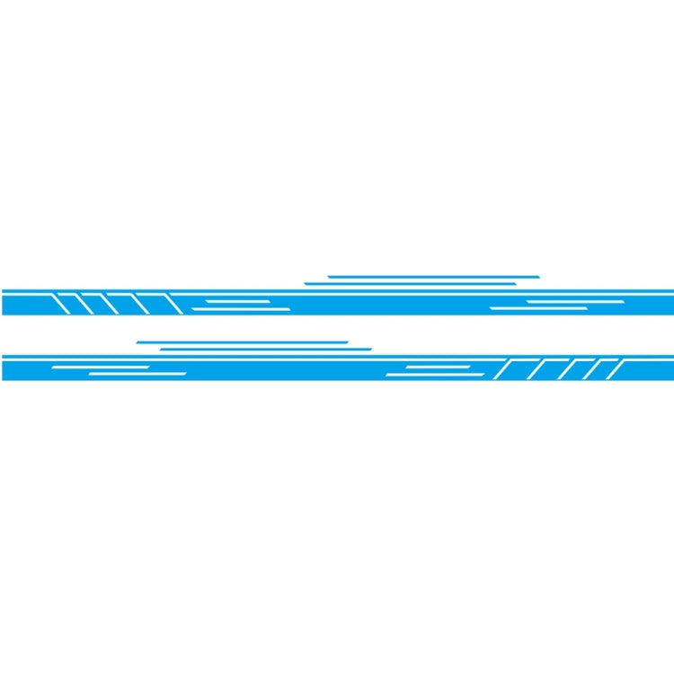 2 PCS/Set D-932 Stripe Pattern Car Modified Decorative Sticker(Blue)