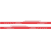2 PCS/Set D-932 Stripe Pattern Car Modified Decorative Sticker(Red)