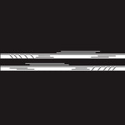 2 PCS/Set D-932 Stripe Pattern Car Modified Decorative Sticker(White)