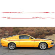 2 PCS/Set D-933 Lightning Pattern Car Modified Decorative Sticker(Red) - free shipping - PMC TechLife - Order now!