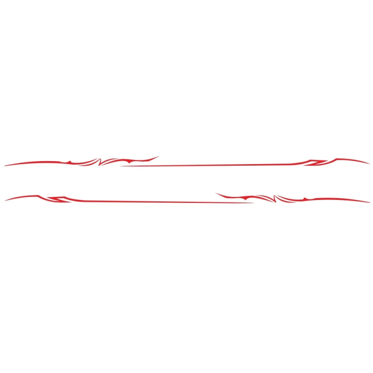 2 PCS/Set D-933 Lightning Pattern Car Modified Decorative Sticker(Red)