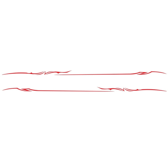 2 PCS/Set D-933 Lightning Pattern Car Modified Decorative Sticker(Red)