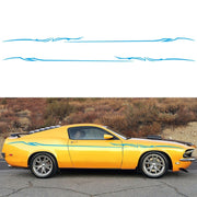 2 PCS/Set D-933 Lightning Pattern Car Modified Decorative Sticker(Blue)