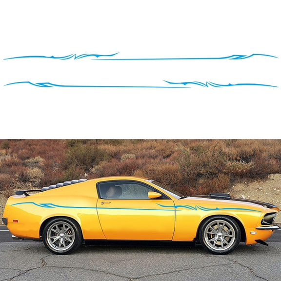 2 PCS/Set D-933 Lightning Pattern Car Modified Decorative Sticker(Blue)