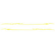 2 PCS/Set D-933 Lightning Pattern Car Modified Decorative Sticker(Yellow)