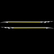 2 PCS/Set D-934 Waistline Pattern Car Modified Decorative Sticker(White Yellow) - Decorative Sticker by PMC TechLife | Online Shopping South Africa | PMC TechLife | Buy Now Pay Later Mobicred