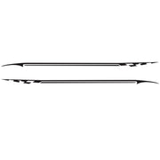 2 PCS/Set D-934 Waistline Pattern Car Modified Decorative Sticker(Black)