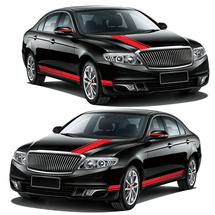 D-936 Stripe Pattern Car Modified Decorative Sticker(Red)