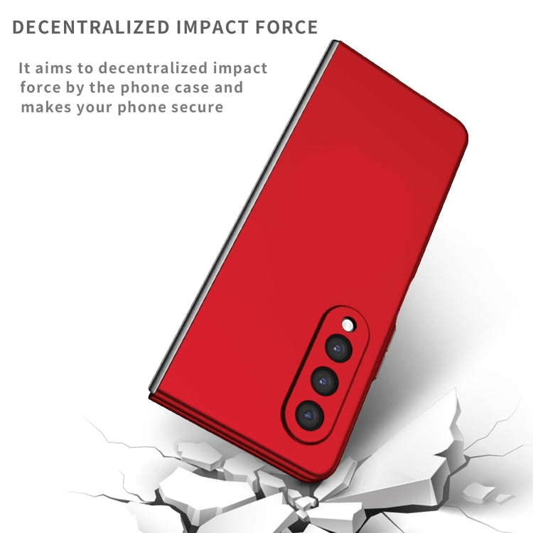 For Samsung Galaxy Z Fold4 Armor Foldable Phone Case(Red)