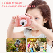 X2S 2.0 Inch LCD Screen Mini Children Camera Digital Camera, For:800W+32G Memory Card+Card Reader+Cartoon Sticker(Green)