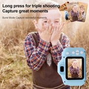 X2S 2.0 Inch LCD Screen Mini Children Camera Digital Camera, For:800W+32G Memory Card+Card Reader+Cartoon Sticker(Green)
