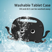 For Amazon Kindle Fire HD 7 2019 / 2017 / 2015 Octopus EVA Shockproof Tablet Case with Screen Film & Shoulder Strap(Black)
