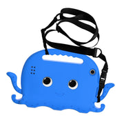 For Amazon Kindle Fire HD 7 2019 / 2017 / 2015 Octopus EVA Shockproof Tablet Case with Screen Film & Shoulder Strap(Blue)