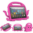 For Amazon Kindle Fire HD 7 2019 / 2017 / 2015 Octopus EVA Shockproof Tablet Case with Screen Film & Shoulder Strap(Rose Red) - Amazon by PMC TechLife | Online Shopping South Africa | PMC TechLife | Buy Now Pay Later Mobicred