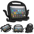 For Amazon Kindle Fire HD 8 / HD 8 Plus Octopus EVA Shockproof Tablet Case with Screen Film & Shoulder Strap(Black) - Amazon by PMC TechLife | Online Shopping South Africa | PMC TechLife | Buy Now Pay Later Mobicred