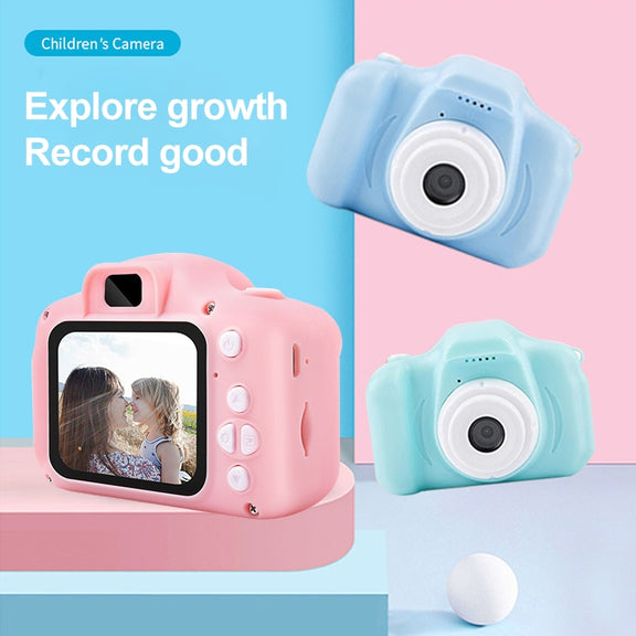 X2S 2.0 Inch LCD Screen Mini Children Camera Digital Camera, For:800W Single Camera+32G+Card Reader+Cartoon Sticker(Black)