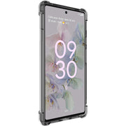 For Google Pixel 6a IMAK All-inclusive Shockproof Airbag TPU Phone Case with Screen Protector(Transparent Black)