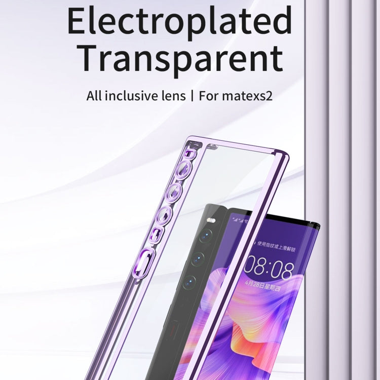 For Huawei Mate Xs 2 TPU Electroplating Full Coverage Protective Phone Case(Silver)