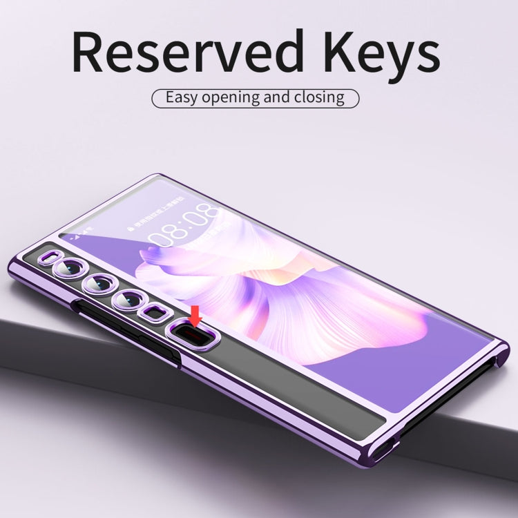 For Huawei Mate Xs 2 TPU Electroplating Full Coverage Protective Phone Case(Transparent)