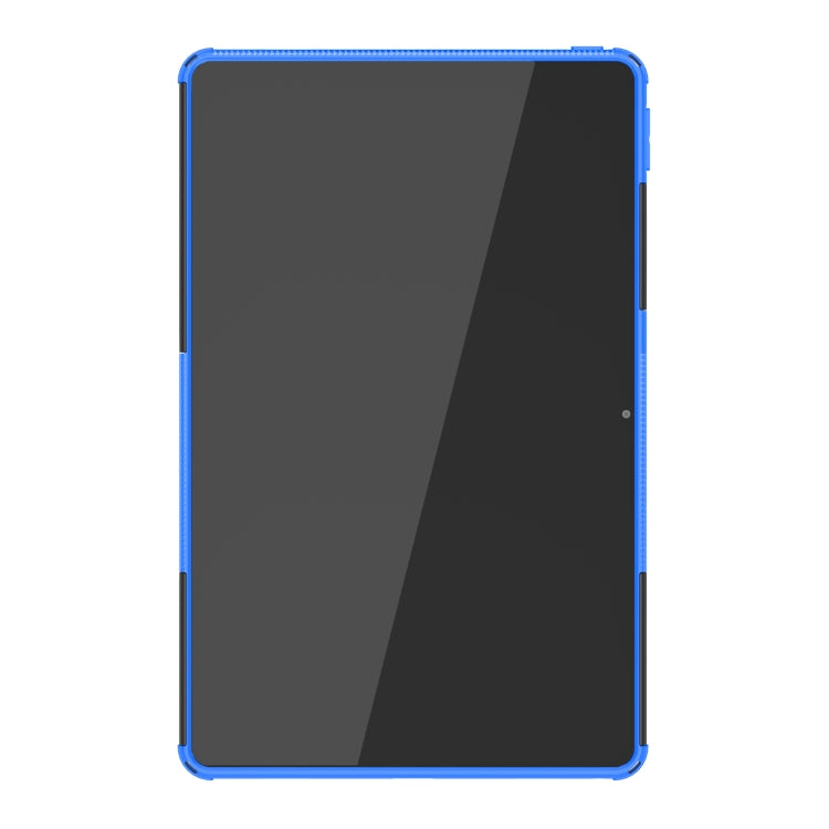 For Lenovo Tab M10 Plus 10.6 3rd Gen 2022 Tire Texture TPU+PC Shockproof Case with Holder(Blue)