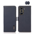 For Huawei Nova 10 Pro KHAZNEH Side-Magnetic Litchi Genuine Leather RFID Phone Case(Blue) - Huawei Cases by PMC TechLife | Online Shopping South Africa | PMC TechLife | Buy Now Pay Later Mobicred
