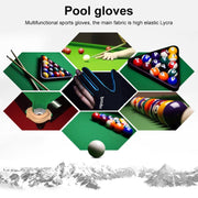 BOODUN M050912 Thin Breathable Men and Women Billiards Three Finger Single Gloves, Size:L(Dark Yellow)