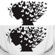 D-956 Butterfly Girl Pattern Car Modified Decorative Sticker(Black) - Decorative Sticker by PMC TechLife | Online Shopping South Africa | PMC TechLife | Buy Now Pay Later Mobicred