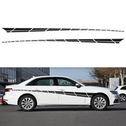 2 PCS/Set D-961 Checkered Flag Pattern Car Modified Decorative Sticker(Black)