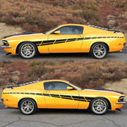 2 PCS/Set D-961 Checkered Flag Pattern Car Modified Decorative Sticker(Black)