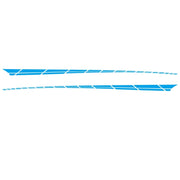 2 PCS/Set D-961 Checkered Flag Pattern Car Modified Decorative Sticker(Blue)