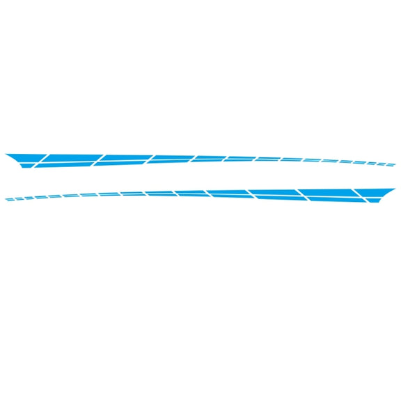 2 PCS/Set D-961 Checkered Flag Pattern Car Modified Decorative Sticker(Blue)