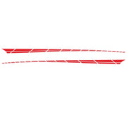 2 PCS/Set D-961 Checkered Flag Pattern Car Modified Decorative Sticker(Red)