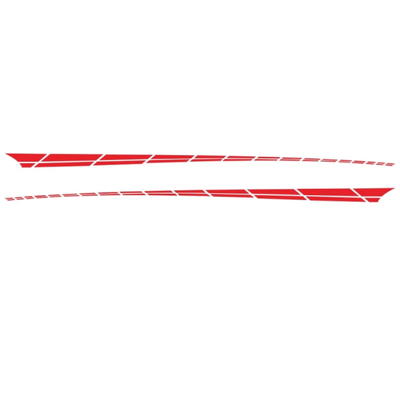 2 PCS/Set D-961 Checkered Flag Pattern Car Modified Decorative Sticker(Red)