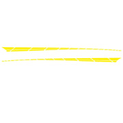 2 PCS/Set D-961 Checkered Flag Pattern Car Modified Decorative Sticker(Yellow)