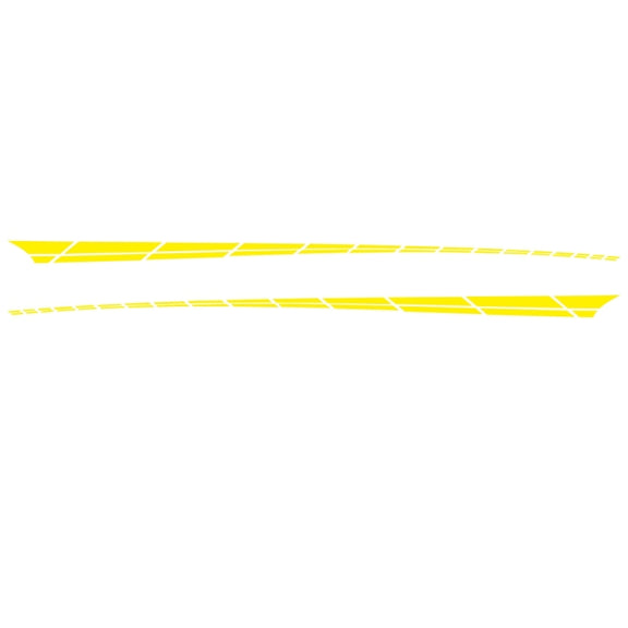 2 PCS/Set D-961 Checkered Flag Pattern Car Modified Decorative Sticker(Yellow)