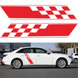 2 PCS/Set D-962 Checkered Flag Pattern Car Modified Decorative Sticker(Red) - Decorative Sticker by PMC Jewellery | Online Shopping South Africa | PMC Jewellery | Buy Now Pay Later Mobicred
