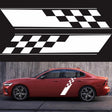 2 PCS/Set D-962 Checkered Flag Pattern Car Modified Decorative Sticker(White) - Decorative Sticker by PMC Jewellery | Online Shopping South Africa | PMC Jewellery | Buy Now Pay Later Mobicred