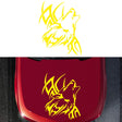 D-967 Wolf Tribe Pattern Car Modified Decorative Sticker(Yellow) - Decorative Sticker by PMC TechLife | Online Shopping South Africa | PMC TechLife | Buy Now Pay Later Mobicred