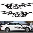 2 PCS/Set D-969 Flame Pattern Car Modified Decorative Sticker(Black) - Decorative Sticker by PMC TechLife | Online Shopping South Africa | PMC TechLife | Buy Now Pay Later Mobicred