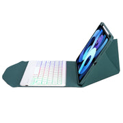 Z11BS Pen Slot Backlight Bluetooth Keyboard Leather Tablet Case For iPad Pro 11 2021/2020/2018(Green)